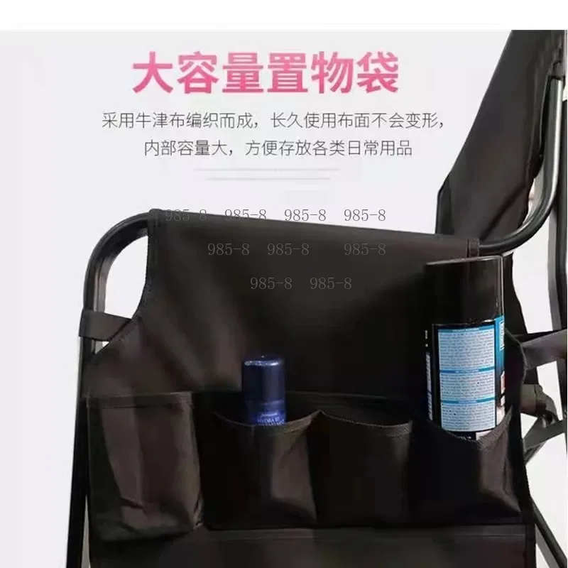 Heavy Duty Tall Bar Height Director Chair Foldable Makeup Stool Padded Seat Side Table Footrest Home Outdoor Camping