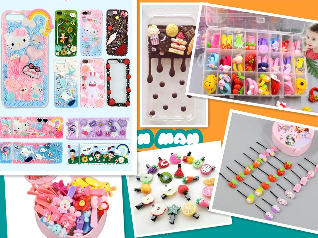 10 stücke Cartoon Bär Kopf Flatback Harz Cabochon Für Haar Bogen Clips Zubehör Ornament Schmuck Machen Sammelalbum Verschönerung – Detail 3