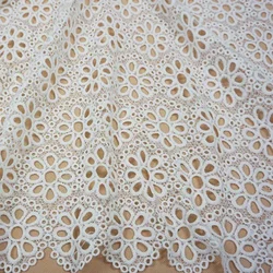 Cotton Embroidery Lace Fabric,Lace Trim DIY Handmade Sew Accessorie DIY