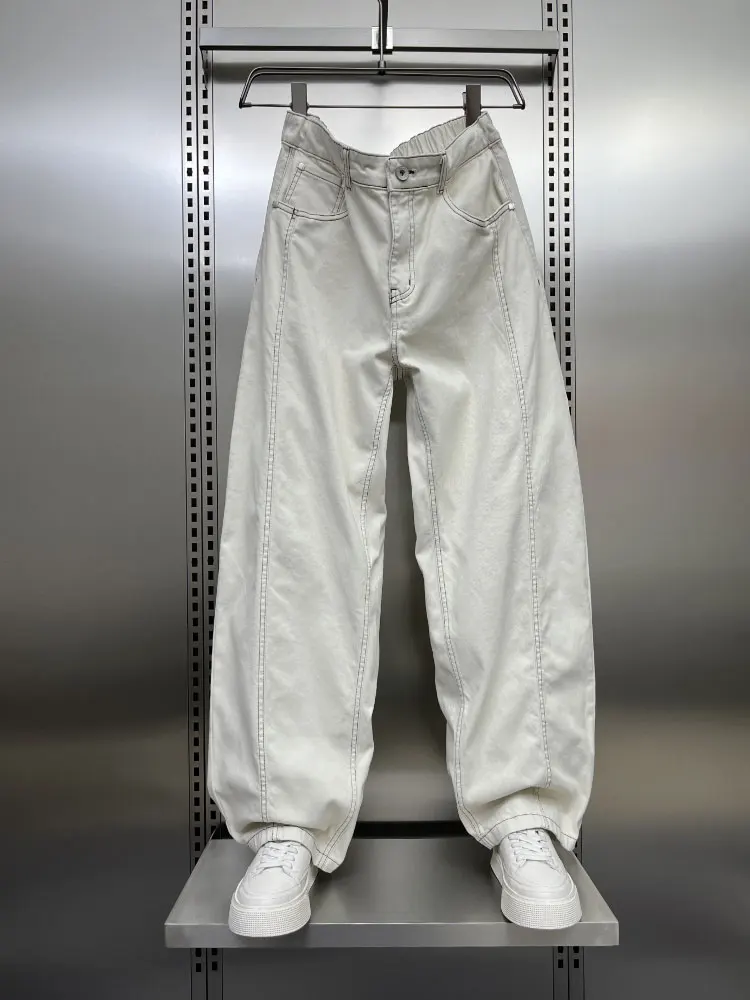 

Men's Spring 2025 Loose Straight Casual Pants American Wide Leg Workwear Trousers Harlan Bend Knife Pants Youthful Vitali S...