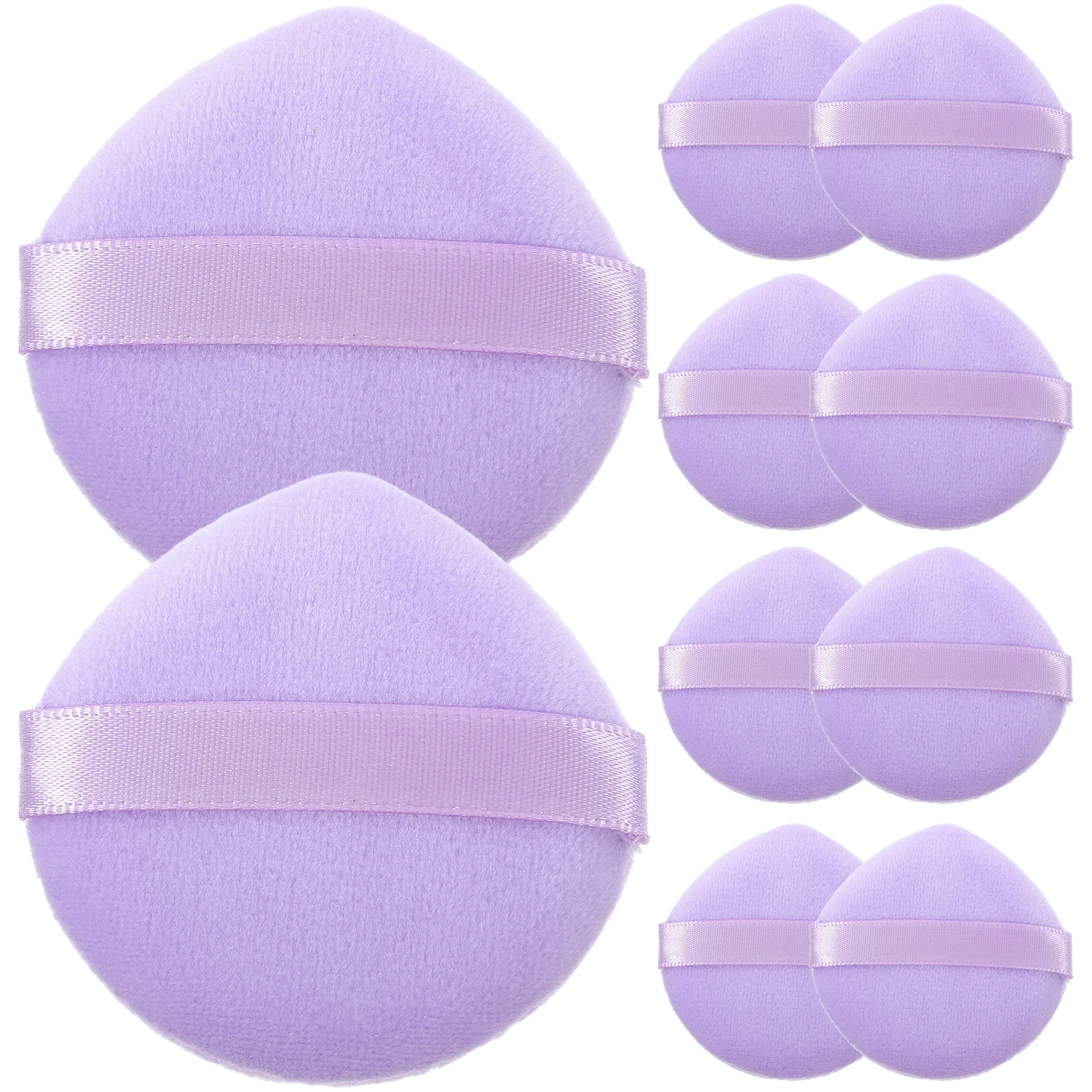 10Pcs Powder Puff Small Makeup Portable Finger Puff for Foundation Concealer Face Powder Makeup for Women