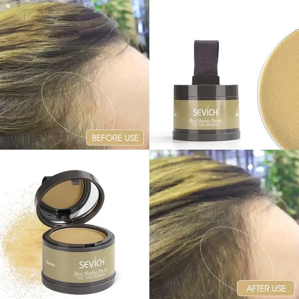 Sevich Hair Fluffy Powder Instantly Black Blonde Root Cover Up Hair Concealer Coverag Paint Repair Fill In Shadow Thinning