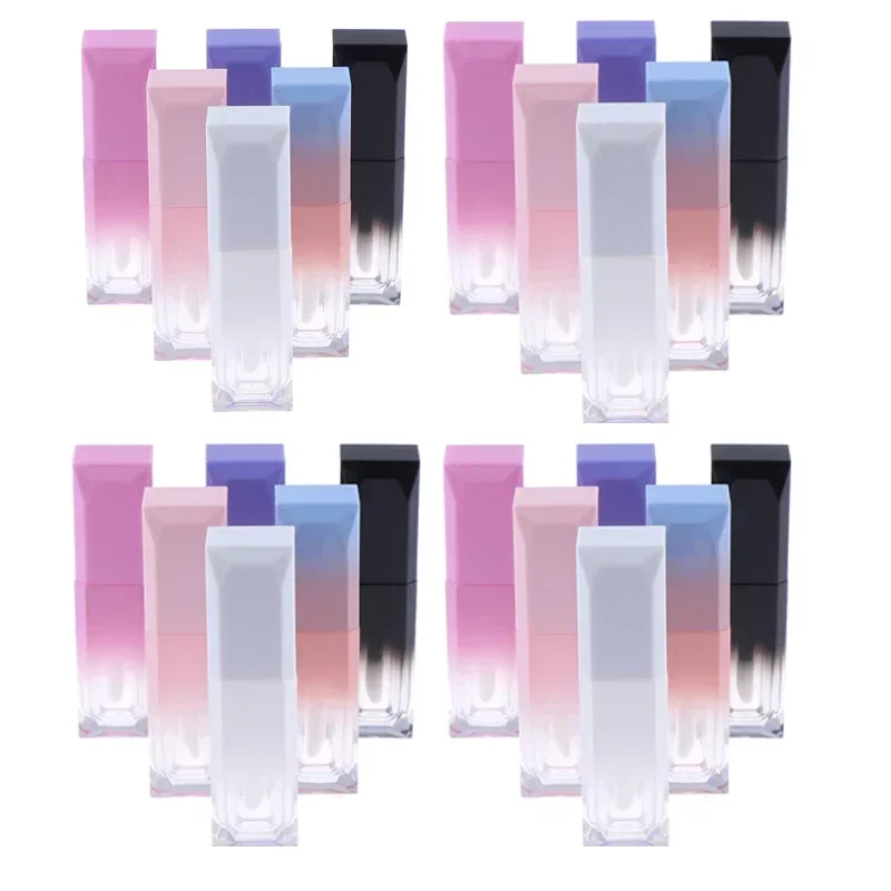 

50Pcs 5g/5ml Gradient Color Empty Lip Gloss Tubes DIY Refillable Lip Balm Containers for Liquid Cosmetics Lipstick Travel Bottle