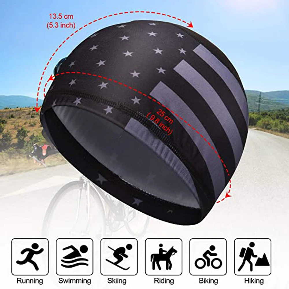 Equipment Men Women Sweat Wicking Motorcycle Running Hat Breathable Helmet Liner Cycling Cap Skull Cap Cooling Cap