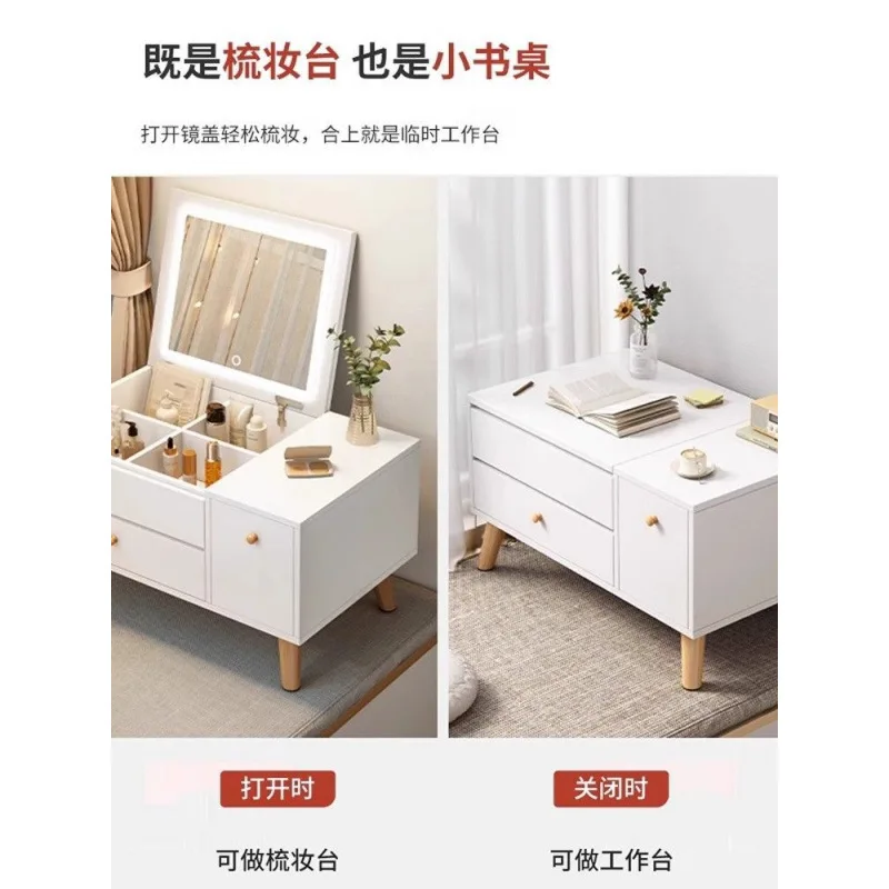 bay window, dresser, small, makeup table, simple, rental room, locker