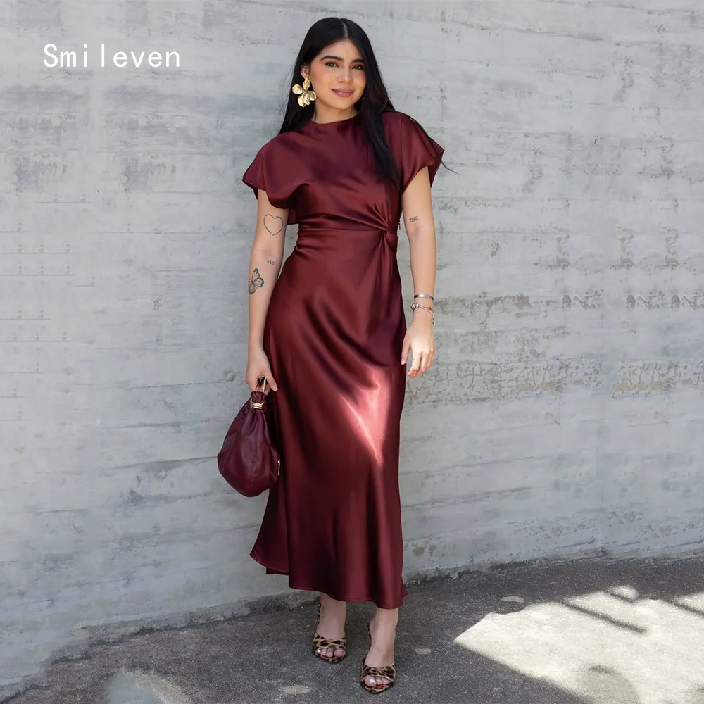 

Smileven Luxury Mermaid Prom Dress Elegant Scoop Party Gowns Simple Waist Cinching Occassion Dress Customized 2026