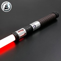 TXQSABER Heavy Dueling RGB / Neo Pixel Smooth Lightsaber Colors Changing Metal Hilt Lock up Blaster Laser Jedi Sword Kids Toys
