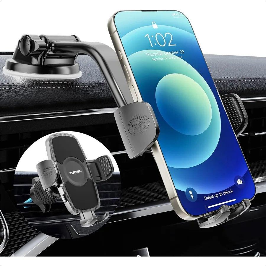 

Car Phone Holder Universal Phone Mount for Car DashboardWindshieldAir Vent er Suction Dash Cellphone Car Mount Stand for iPhone