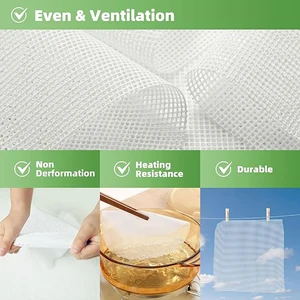 10pcsシリコン脱水機シートノンスティックフードフルーツ脱水機マット再利用可能な汽船メッシュメッシュフルーツドライヤーベーキングツール 10ベストセールスシリコンスチーマーマット-4