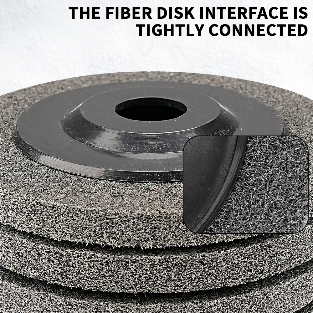 5/10pcs 5/4.5 inch 115mm Nylon Fiber Polishing Wheel Non Woven Abrasive disc 125 mm Bore 7/8