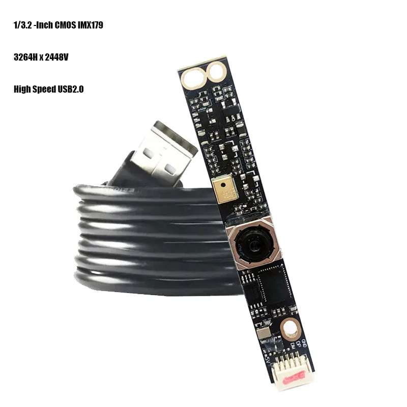 3264x2448  4K 8MP HD IMX179 USB Camera Module Autofocus 75 Degree MJPG OTG UVC USB Plug Play For Laptop Computer