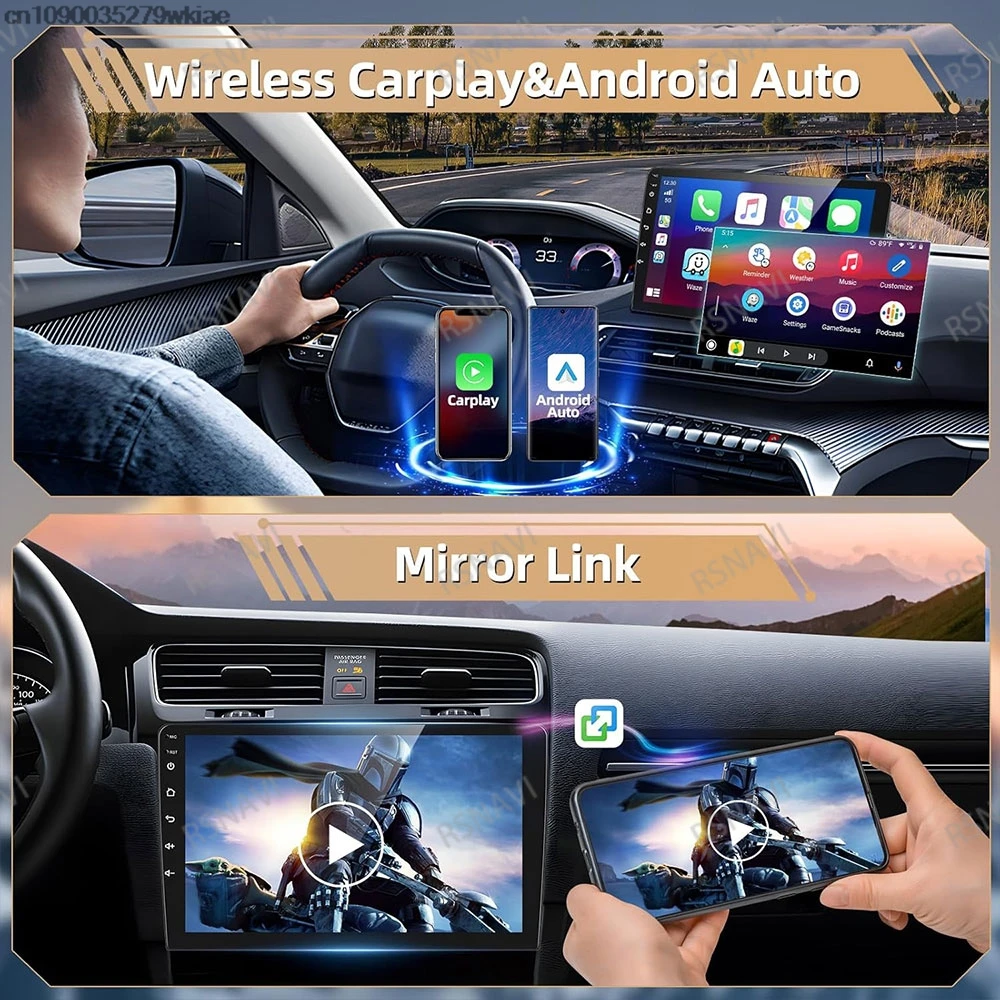 أندرويد 15 لبيجو 508 2011-2018 QLED 5G WIFI الملاحة Autoradio GPS DSP راديو السيارة الوسائط المتعددة 4G LTE Qualcomm BT ستيريو