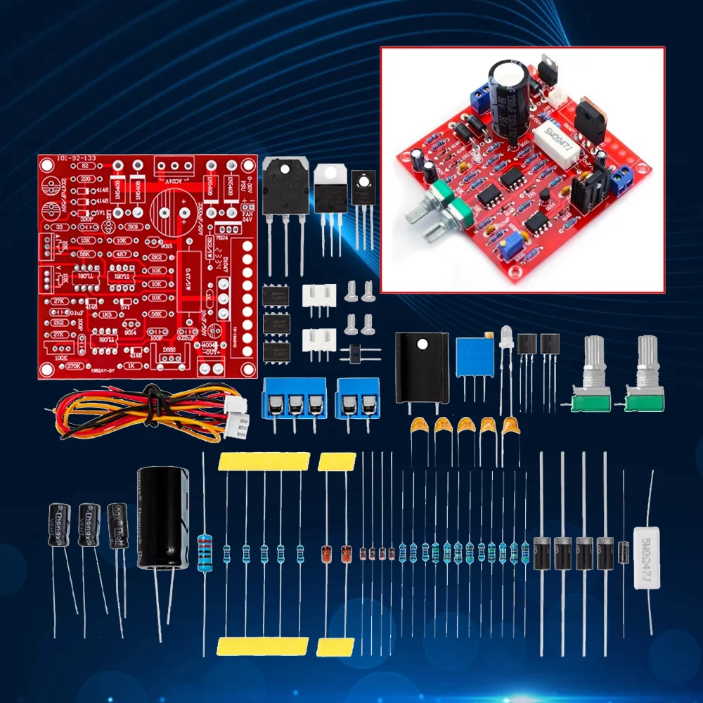 1PC Laboratory Adjustable DC Power Supply DIY Kit, 0-30V 2mA-3A Output, with Overcurrent and Short Circuit Protection