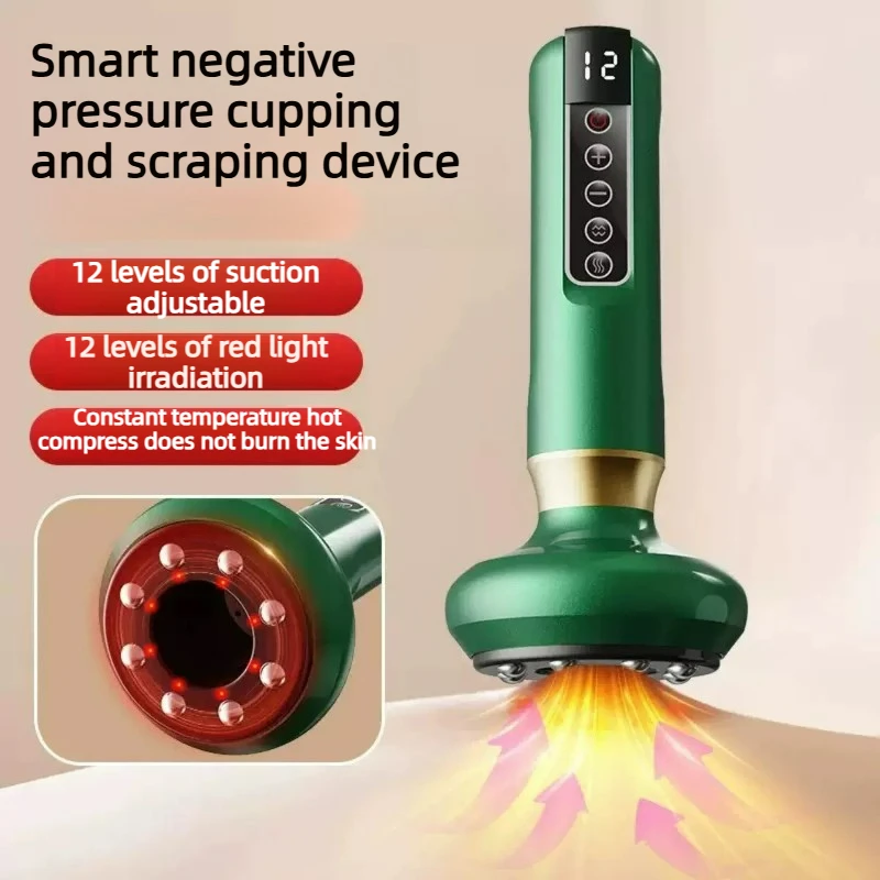 Electric Massager, Anti Orange Peel Tissue Suction Can, Beauty And Health Scraping, Infrared Thermal Slimming Massage Thera