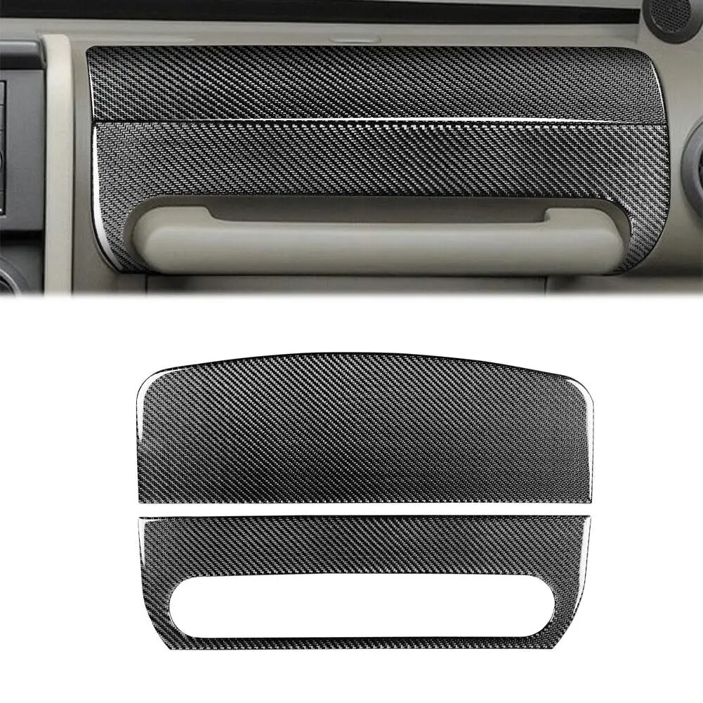 

07-10 Real Carbon Fiber Co-pilot Dashboard Decor Cover Trim for Jeep Wrangler JK