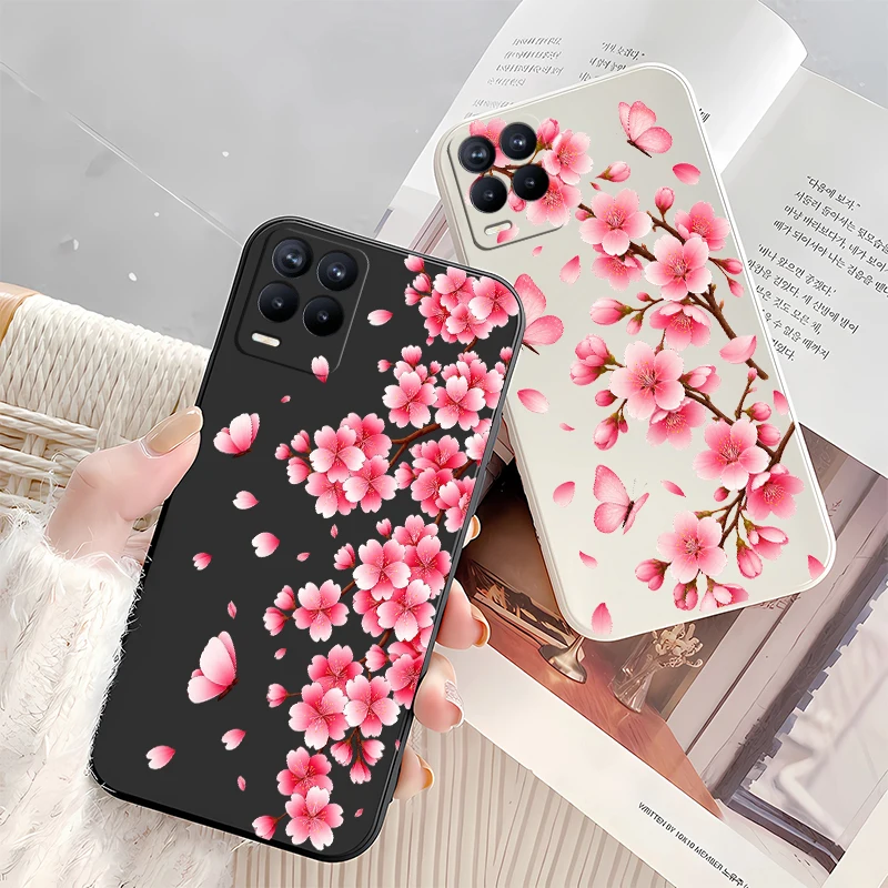 Pink Flower Print Phone Case F - Realme Note 50 ulasan dan harga