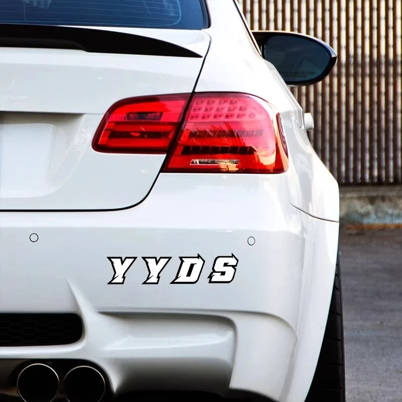 

Наклейка-стикер с надписью в гоночном стиле (1 шт.) - забавный водонепроницаемый универсальный декор для шлема, топливного бака, лобового стекла, скутера