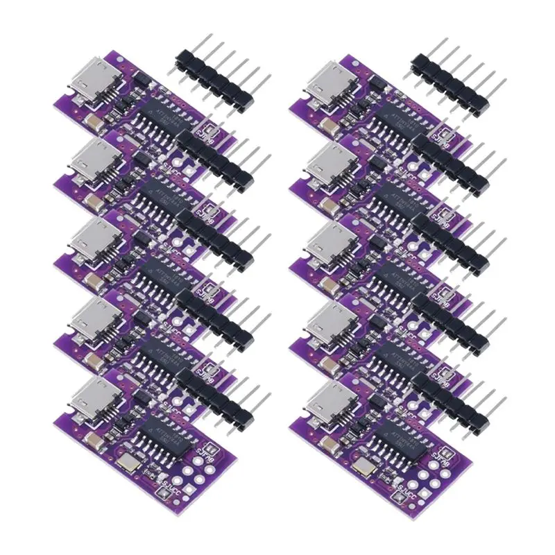 N34R-Attiny44 Module Micro USB Tiny Programmer For AVR For ISP Download Via USB Connector