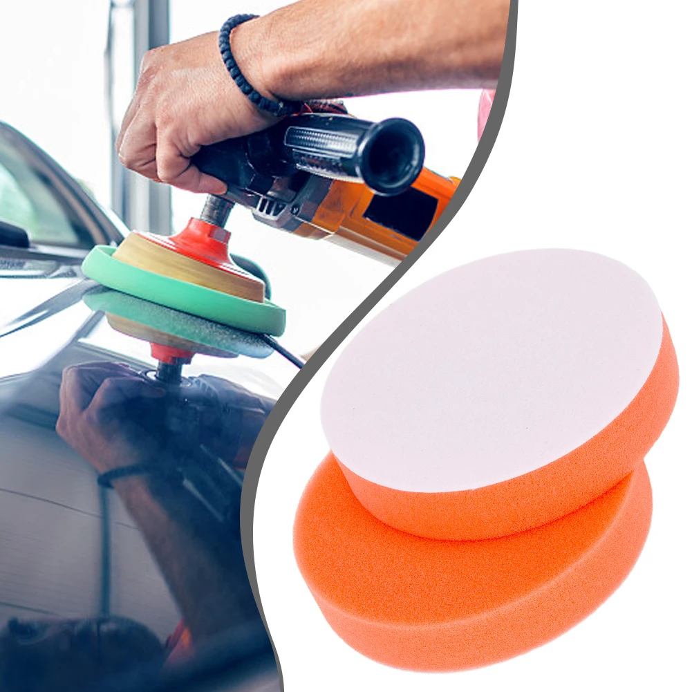 Polishing Pad Advanced Manufacturing Technology 2Pcs 5 inch 125mm Polishing Buffing Pad Flat Sponge Waxing Pads