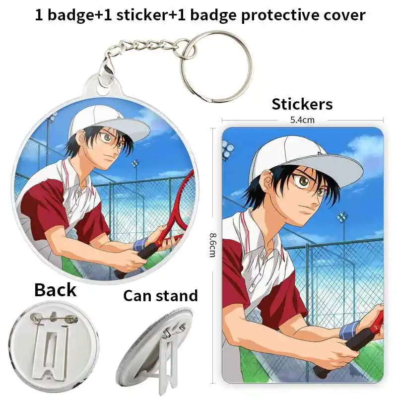 Echizen Ryoma Anime Character Badge Brooch anchor Peripherals Pin Customize Commemorative 75mm DIY Children's gift Creative