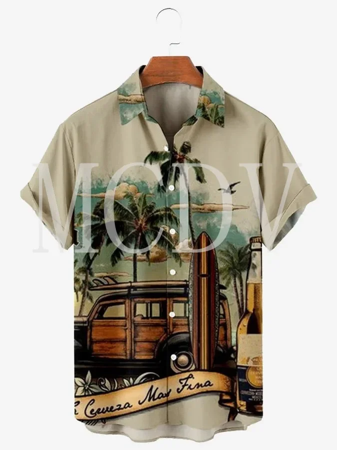 Mens for Women Aerospace Machine 3D Printed Casual Breathable Short Sleeve Hawaiian Shirts