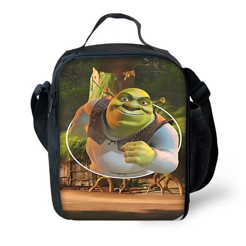 Child Insulated Funny S-Shreks Large Capacity Bag for Boy and Girl Student Outdoor Picnic Resuable Thermal Cooler Lunch Box