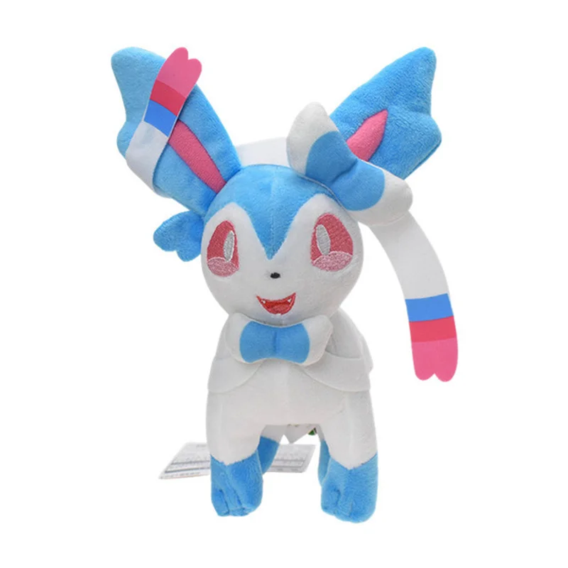 18-20cm Pokemon Eevee Plush Toys Kawaii Umbreon Espeon Vaporeon Jolteon Sylveon Leafeon Flareon Anime Stuffed Dolls Pendant Toys