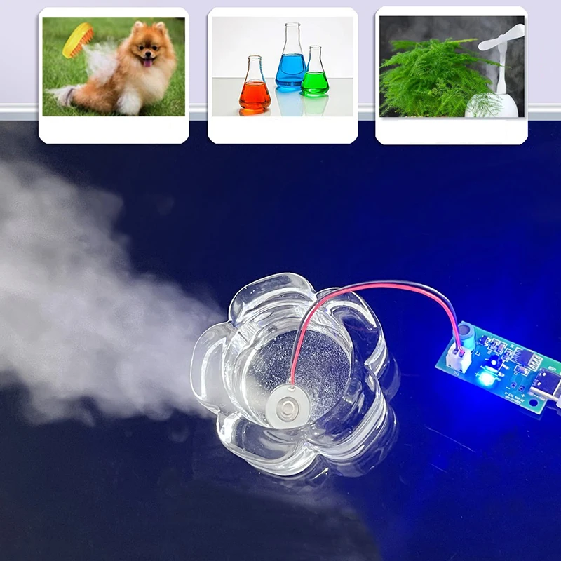 USB Mini Humidifier Kits Mist Maker And Driver Circuit Board Fogger Atomizer Sheet Atomization Module Humidifier Control Board