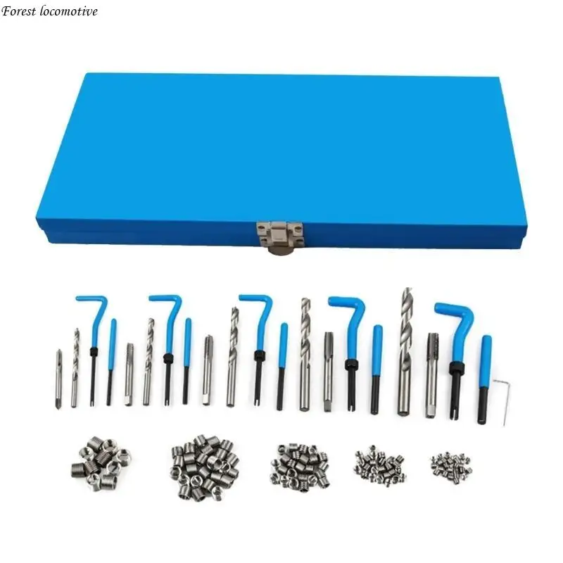 

Multiple Sized Thread Repair set 131pcs with High Speed Steel Inserts Precisions Thread Repair set for Mechanical Fixes 32GB