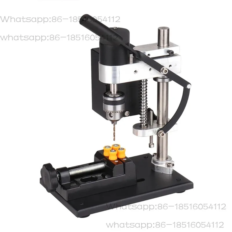Mini Desktop Drill, Small Dc Speed-Controlled Electric Drill, Punch Household Drilling Machine, Electric Drilling Table