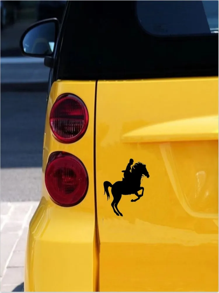 Outdoor animal stickers, horse racing, equestrian car stickers, scratch reflective body stickers decorative stickers