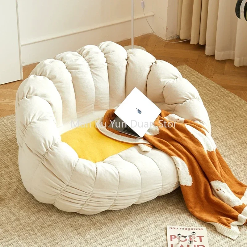 Camera singola Divano Soggiorno Pavimento Camera da letto Lettino Bean Bag Divano Lettura Comodo Bean Bag Divano Puffs Zitzak Mobili