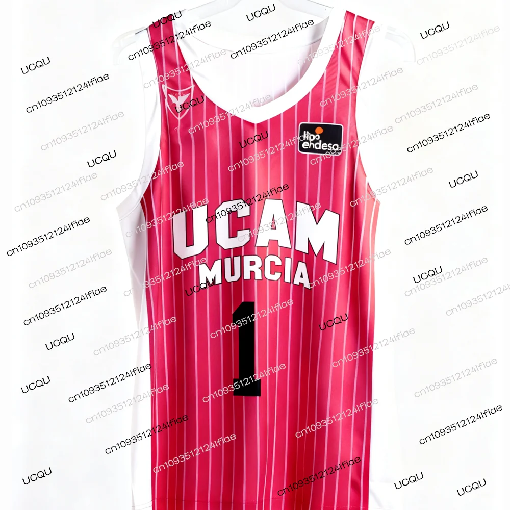 2025 جديد كرة السلة الاسبانية 25/26 UCAM مورسيا لعبة كرة السلة جيرسي مروحة خاصة جيرسي كيت كرة السلة سريعة الجافة سترة رياضية #5