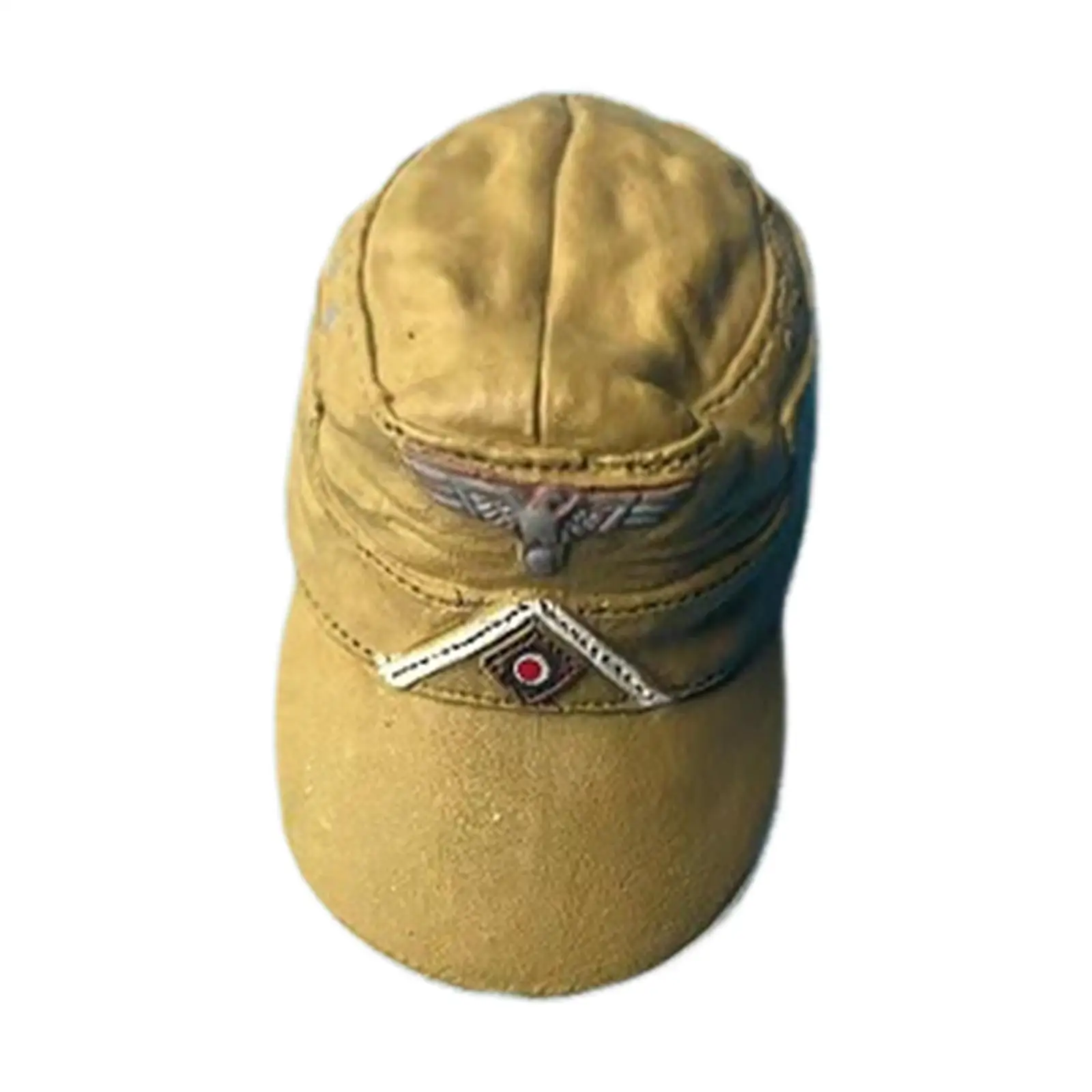 1:6 Scale Men's Embroidered Cap Headgear Role Play Dolls Dress up Accessory