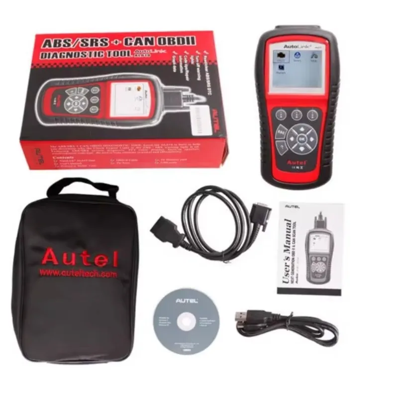 2025codes fault diagnostic scanner tools AutoLink AL619 OBDII CAN ABS And SRS Scanner major vehicle models codes error reader