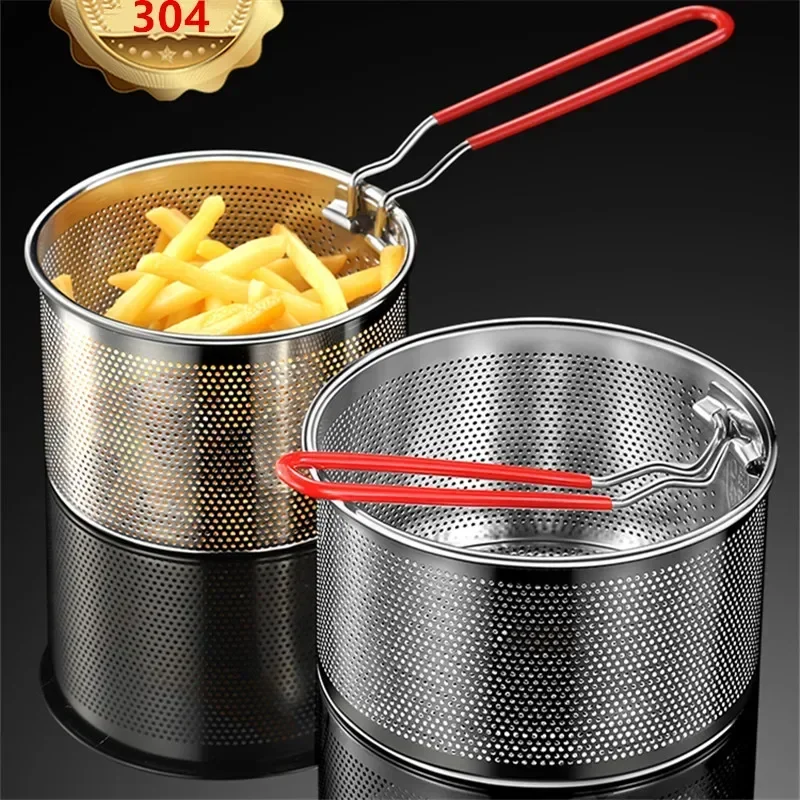 

304 stainless steel fried screen filter screen cooking Lo mein kitchen strainer