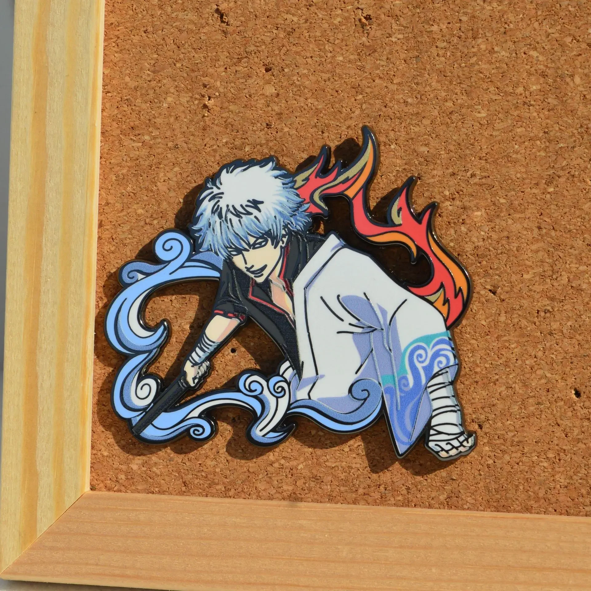 ساكاتا جينتوكي المينا شارات أنيمي جينتاما دبابيس اليابانية مانغا بروش أيقونة شارة لحقيبة الظهر الملابس التلبيب تأثيري لعبة الهدايا #5