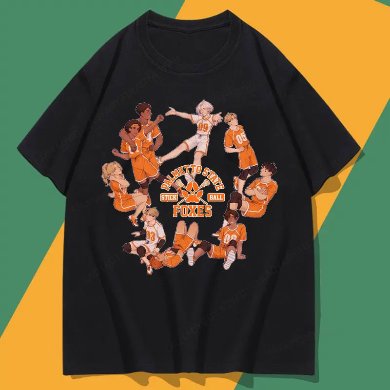 تي شيرت رجالي من All for The Game Palmetto State Foxes Andrew Minyard تي شيرت قطني مقاس أوروبي Y2k ياباني Camisetas Creativity تي شيرت