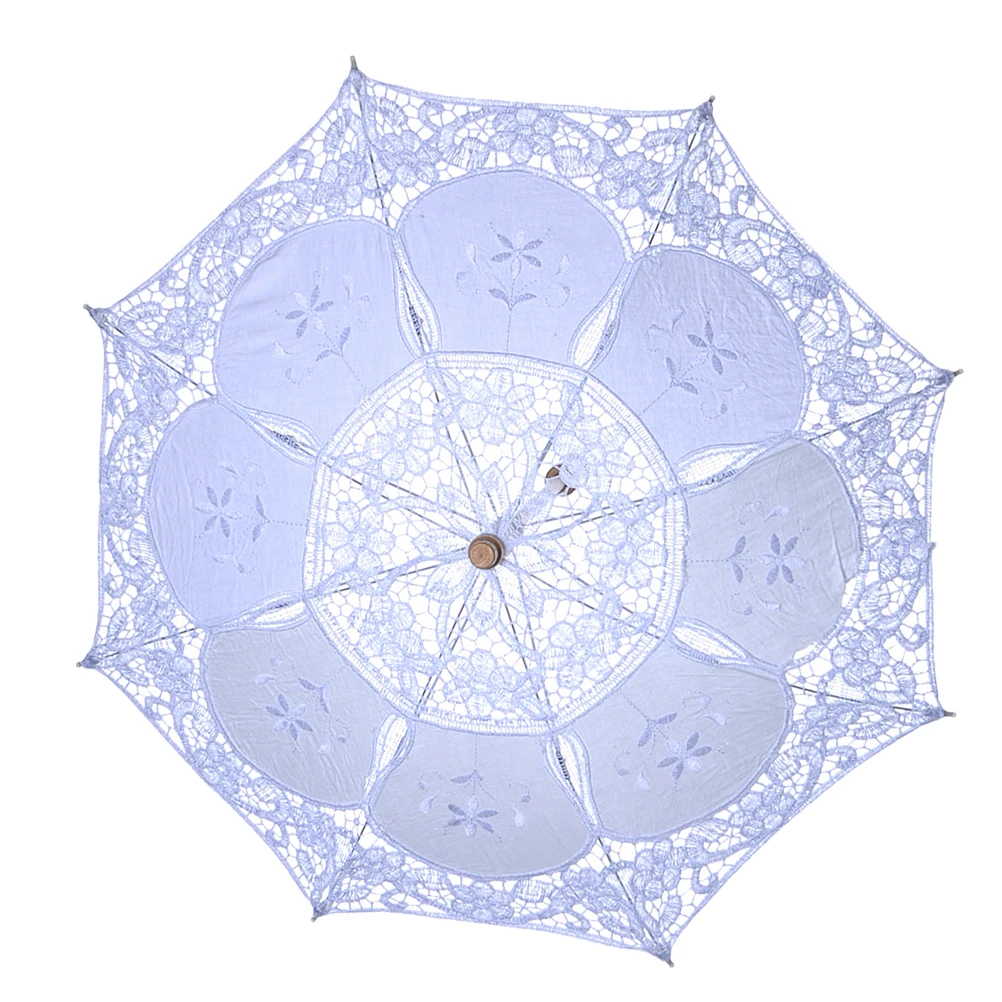 

Lace For Wedding Bridal Photography Vintage Handheld Prop Decorative Umbrella Embroidered Rainproof Umbrella Handmade