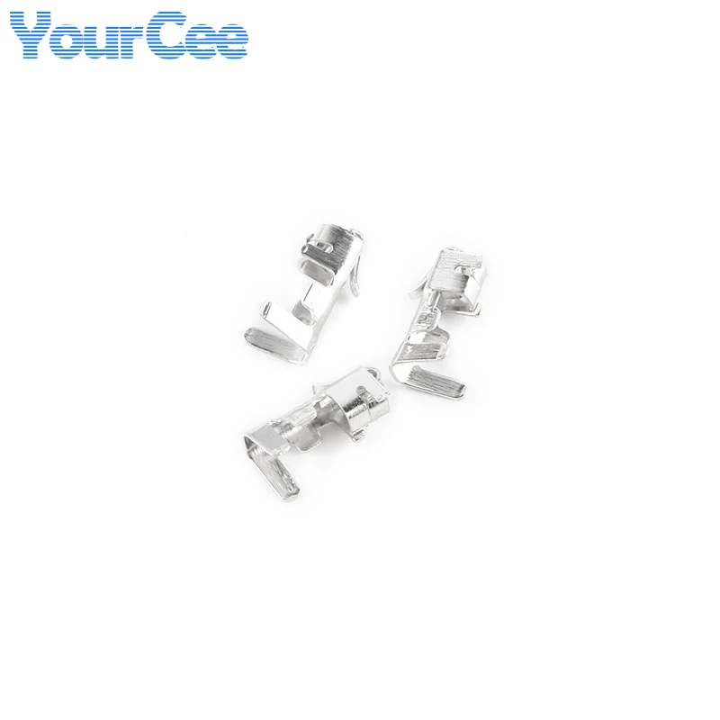 100pcs XH2.54 2.54MM Spacing Terminal Connector Connect Cold Pressed Terminal Spring Connect the Girdle with the Belt Terminal