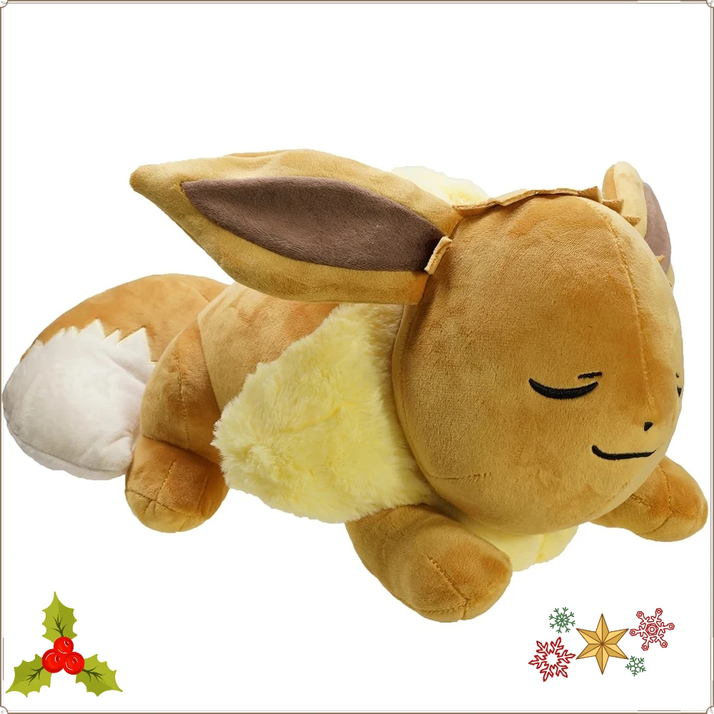 

Мягкая плюшевая игрушка Eevee Evoli 48 см, милая коллекционная игрушка, подарок на день рождения для детей, мальчиков и девочек