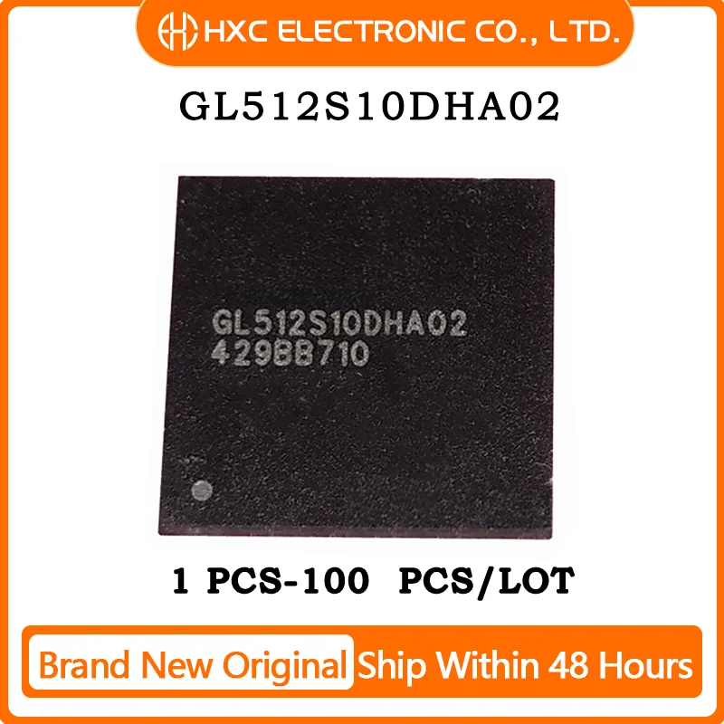 

1PCS/5PCS/10PCS/50PCS/100PCS S29GL512S10DHA02 GL512S10DHA02 64-FBGA Brand New Original IC Chip