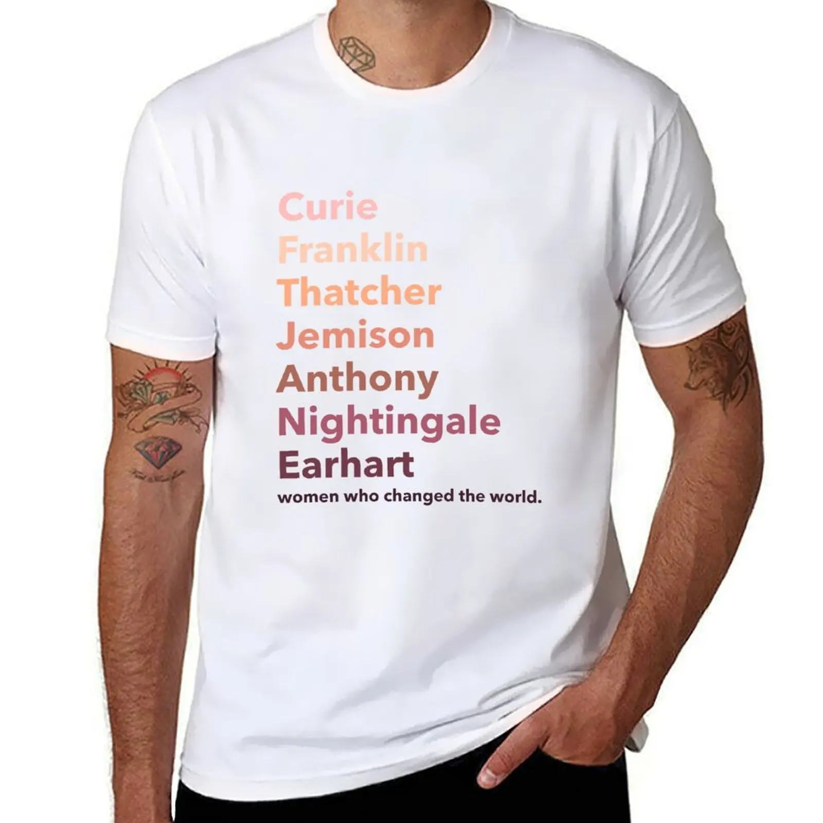 

Women who changed the world T-Shirt man t shirts for men t shirts designer t shirt man cotton T-shirt