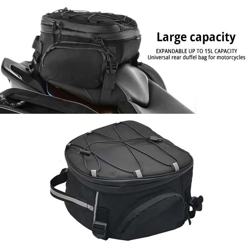 

Motorcycle Tail Bag Multifunction Rider Backpack Rear Seat Bag High Capacity For BMW ADV R1200GS YAMAHA MT Honda Kawasaki Z900