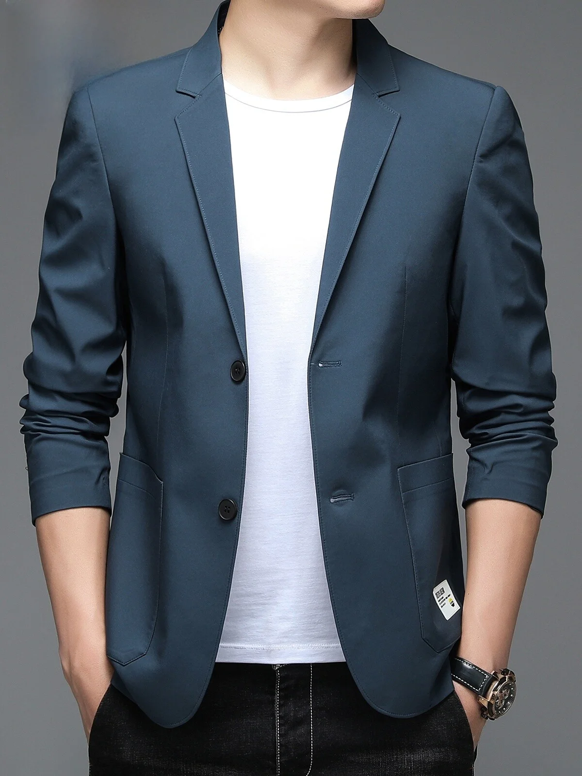 

Pierre Cardin Men's Slim Fit Casual Spring Autumn New Sle Versatile Outerwear Simple Design Polyester Fiber Busin...