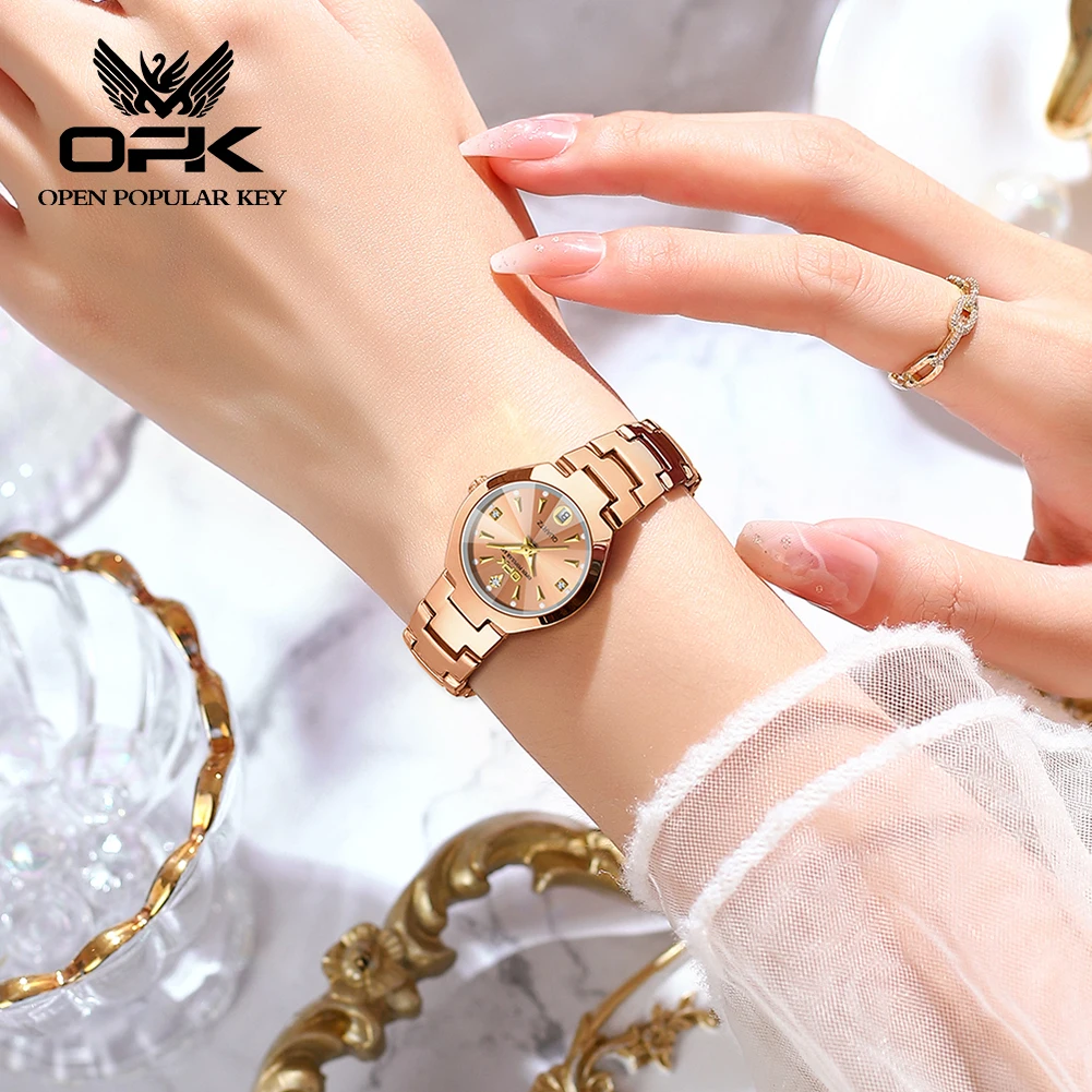 OPK 8105 Men Ladies Watch Original Quartz Watch Waterproof Luminous Watches Luxury Men Single Calendar Fashion Design For Date