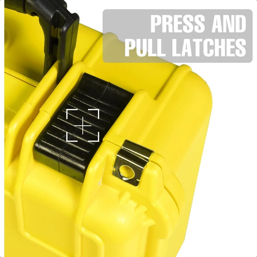 14x 11.5x 6.5 인치 하드 케이스 휴대용 방수 보호 카메라 케이스 맞춤형 폼 피팅 드론 카메라용