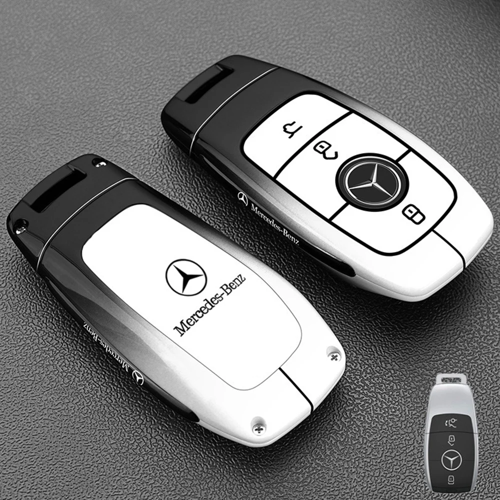 حلقات مفاتيح السيارة لمرسيدس بنز A B C E S Class W204 W205 W212 W213 W176 GLC CLE CLA GLB GLC GLS AMG W177 W222 غطاء حافظة المفاتيح #3