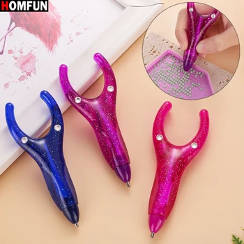 Homכיף ארגונומיה בצורת יהלום 5D ציור עט קריסטל נקודת מקדחה עטים נוחה מסמר אמנות אמנות מלאכה כלי רקמה אביזרים