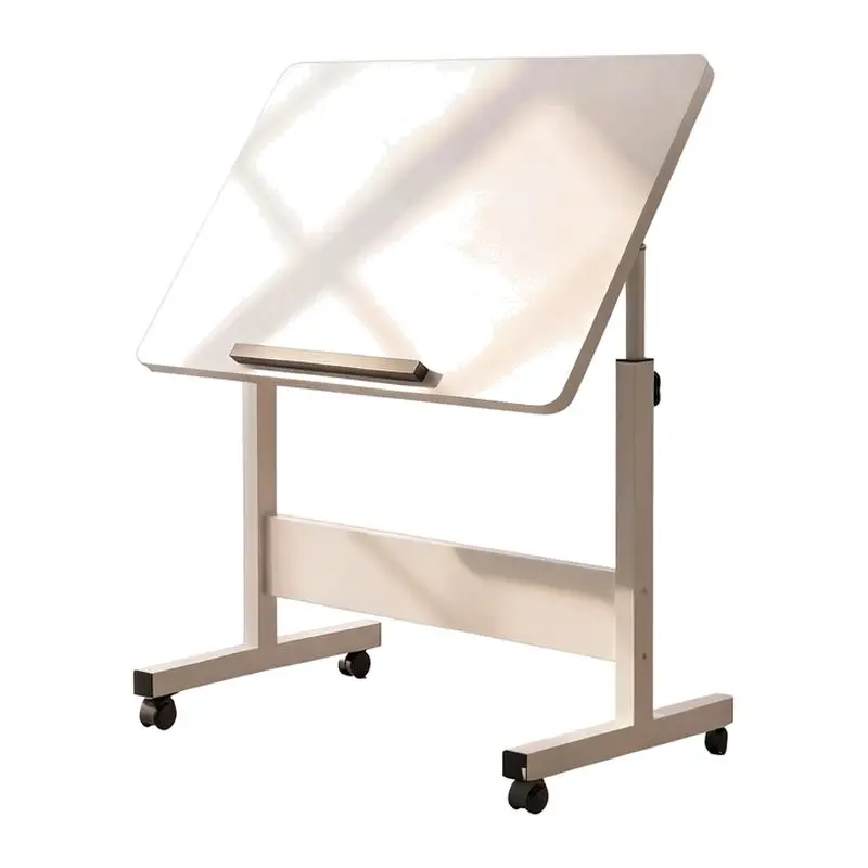 Folding Table Mobile Small Table Foldable Lift Notebook Computer Table with Wheels Painting Designer Art